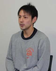 気持ちを新たに語る藤田選手