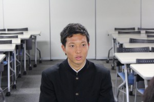 増田湧介選手（環2）MF　170センチ　昨季は1年生にしてレギュラー獲得