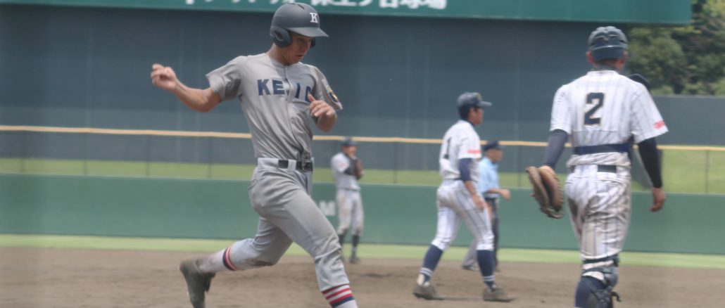 塾高また2桁得点　強打でベスト8進出
