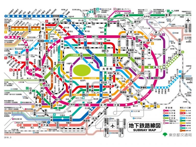《くらしのデザインA→Z》（4）地下鉄路線図